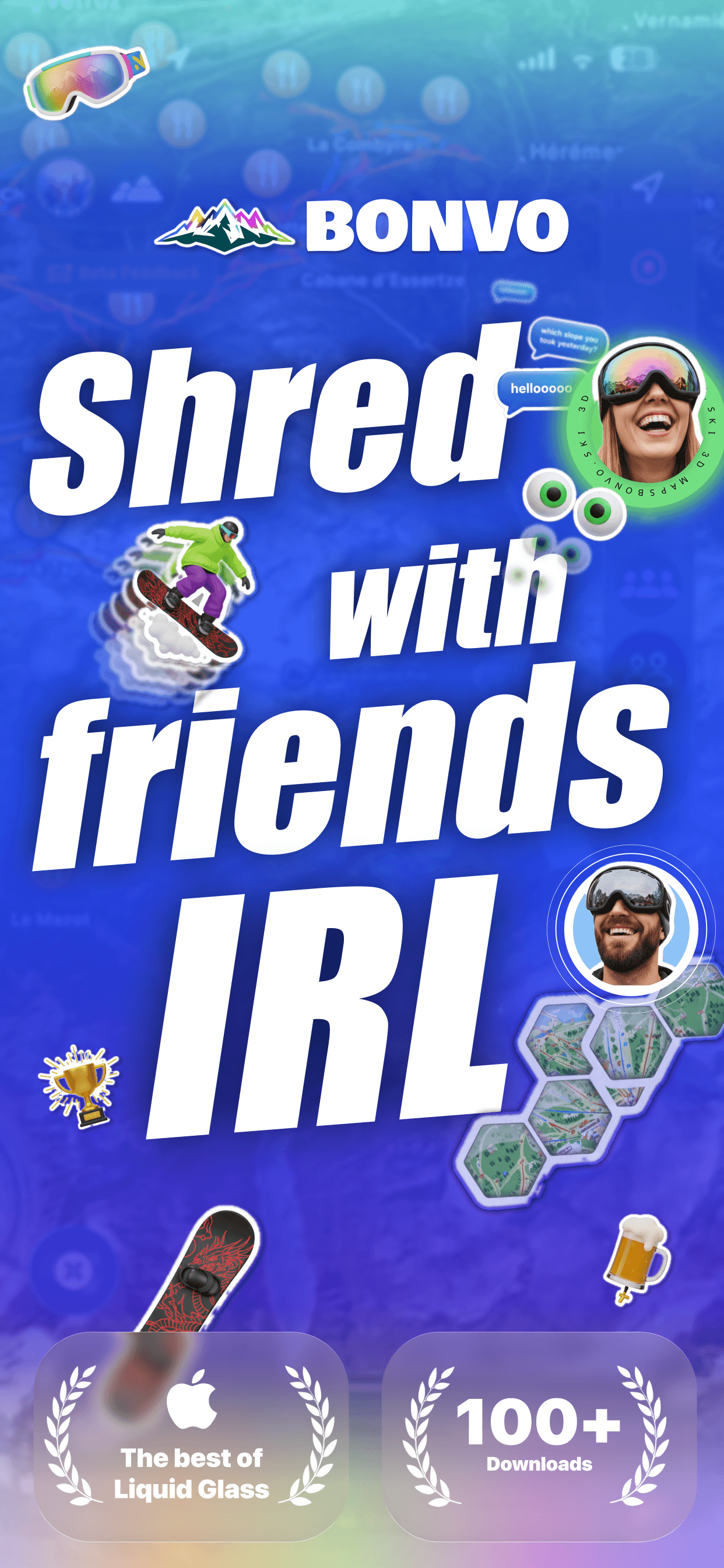 Bonvo Ski - Shred with friends IRL