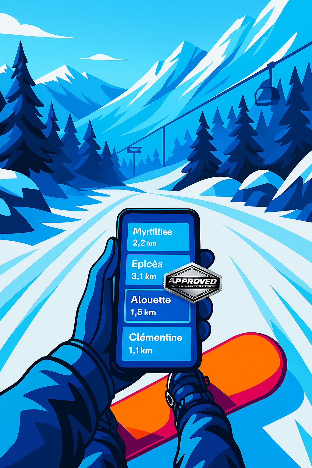 Approved Slopes List on Phone