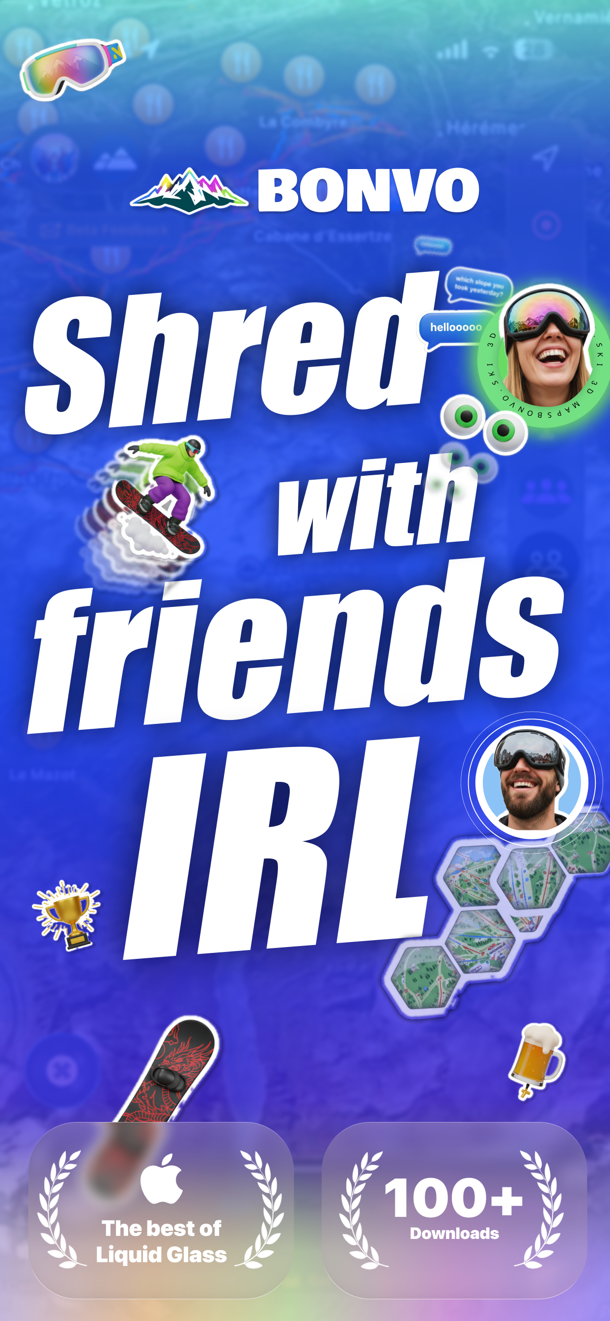 Bonvo Ski - Shred with friends IRL